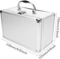 Aluminum Case with Support Silver Tool case Portable Barbetool case