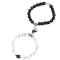 Hot Selling Cross Border Fashion Bracelet Heart-Shaped Magnetic Beaded Couples Valentine's Day Show Your Love Friendship Pearl