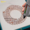 Pass Diamond Tester New Arrival Rapper Jewelry 925 Sterling Silver 3MM VVS Moissanite Cross Tennis Chain