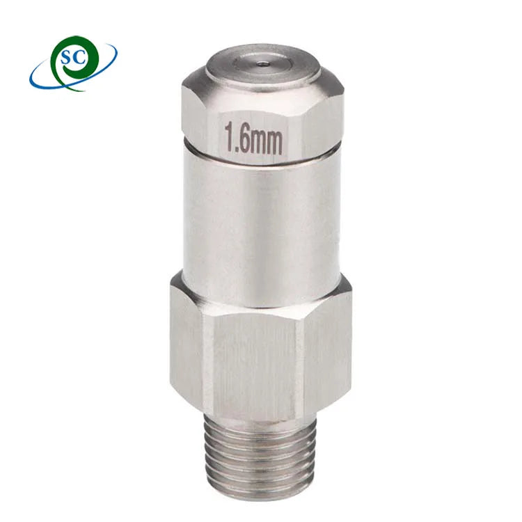 New SS304 Fine Atomization Nozzle for Mist Sprayer Low Pressure Aeroponic Misting Full Cone Spray Pattern Water Conditioning