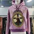 OEM New Design Oversized 100% Cotton Streetwear Pullover Sun Faded Acid Wash Embroidery Patch Hoodie for Men