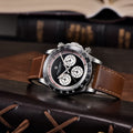 New Pagani Design 1676 Attractive Fashion Business Quartz Wristwatch Stainless Steel Genuine Leather Strap Watch Relojes Hombre