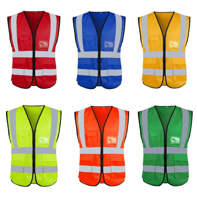 High Visibility  Saftey Vest Custom Yellow Saftey Vest With Logo Work Safety Vest