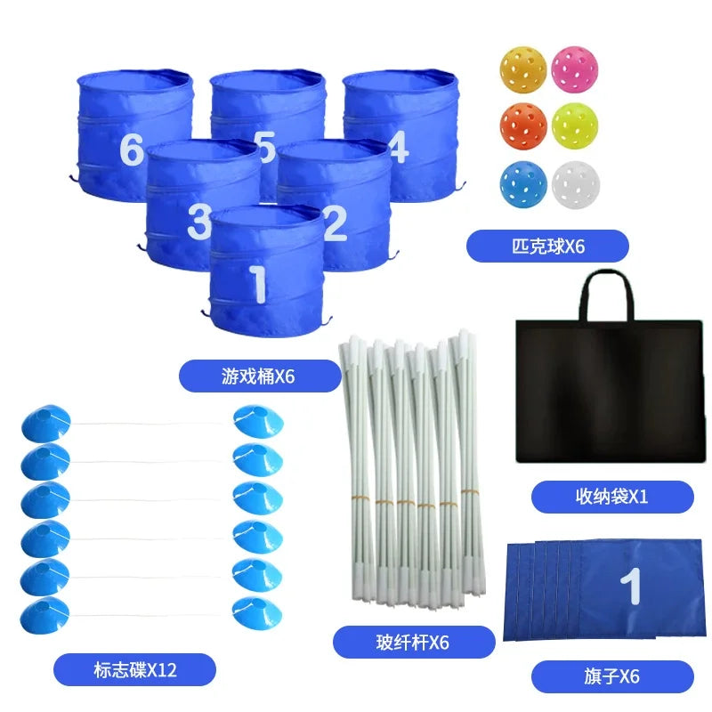 Golf Bucket Game Golf Chipping Game for Adults Family Kids Outdoor Indoor Backyard PAR 6 Beach Golf/Pickleball Games