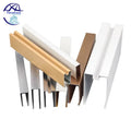 Strip Baffle U Shape Square Tube Ceiling Baffles Decor Powder Coating Design Metal Suspended Aluminum