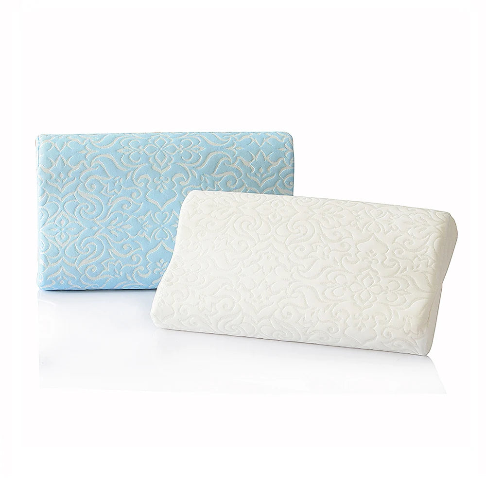 Wholesales Cheap Price Knitted Cover Promotion Use Wave sharp Memory Foam Pillow for Home and Hotel Use