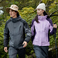 Women and Men Unisex 2 Pcs Mountaineering Fishing Hiking Camping Climbing Windproof Waterproof Coat Outdoor Jacket