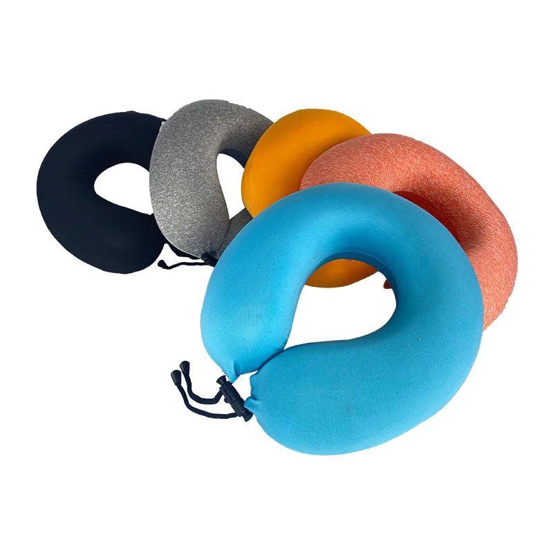 Customized Micro-label U-shaped Soft Memory Foam Travel Neck Support Airplane Camping Car Pillow