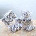 2 - 80cm Ins Mirror Disco Balls Silver Disco Cake Decoration Bright Reflective Mirror Christmas Balls for Birthday Party