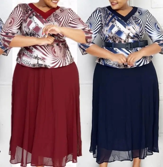 New African Wedding Party Plus Size Dresses for Women Dashiki Ankara Evening Gown Elegant Turkey Outfit Robe Africa Clothes