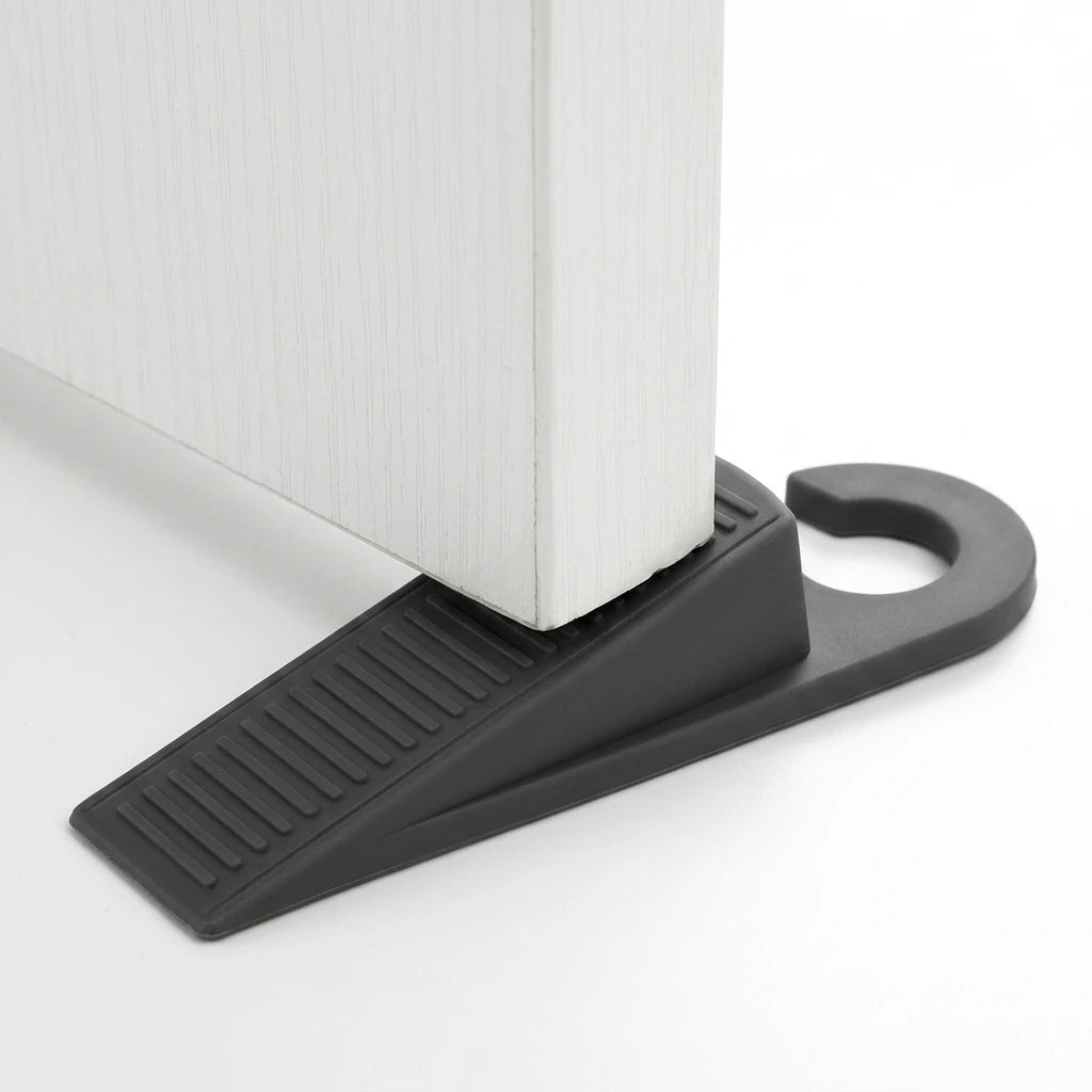 Class Rubber Hook Type Door Stoppers for Bottom Door Wedge Anti-SlipLarge Heavy Duty Non-Scratching Doorstops for Wood Floors
