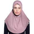 Wanyi Hijab Scarf Factory Wholesale in Stock Plain Color Malaysia Style Muslim Woman One Piece Tudung