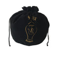 Custom Logo Round Bottom Bone Ash Bags Drawstring Velvet Urn Bags for Cinerary Casket