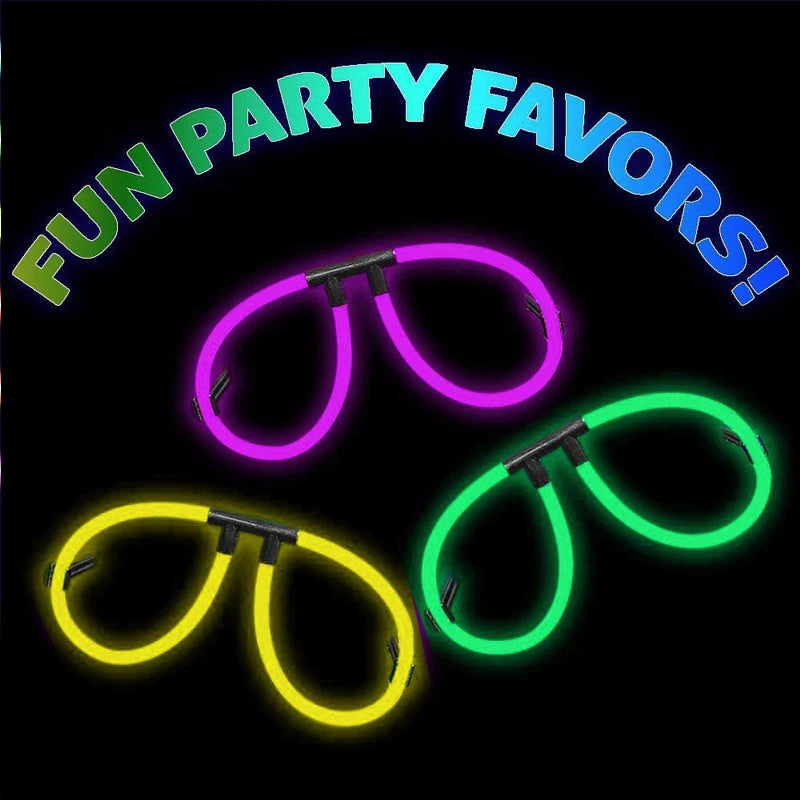 Wholesale Promotional Festive Glow-In-Dark Party Favor Bags Eyeglasses Kit for Birthdays Christmas for Holiday & Party Supplies