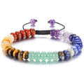 New Design Tiger Eye Stone Bracelet Adjustable Natural Lapis Beads Braid Bracelet for Women Life Tree Shape Gift