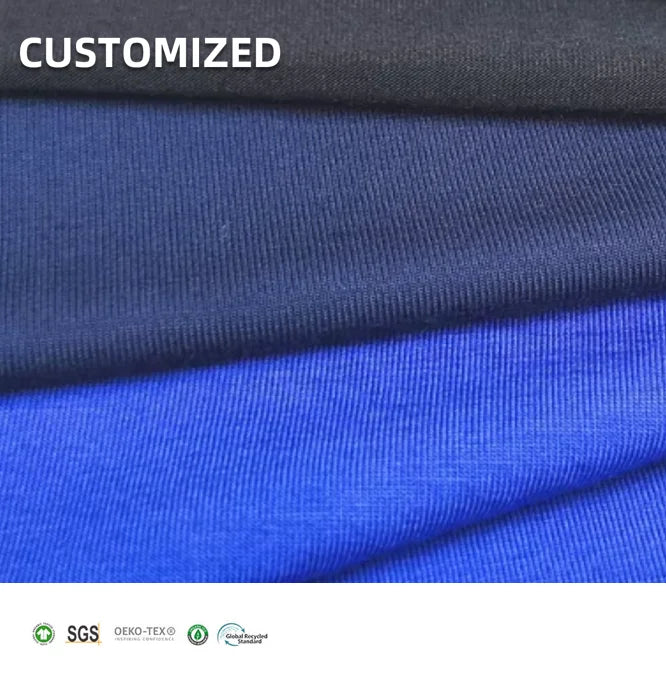 Oeko Tex Certified Organic Cotton Fabrics Knitted 160Gsm Cotton Spandex Jersey Fabric for Garment