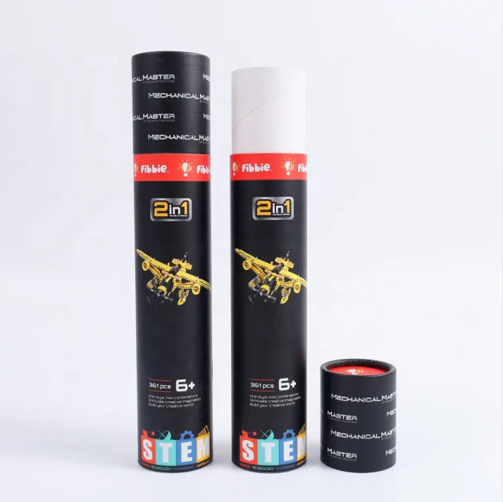 Eco-friendly  Kraft Cardboard Mailing  Paper Round Box Transport Container for A3/A4/A5 Poster Incense Stick Tube Toys Packaging