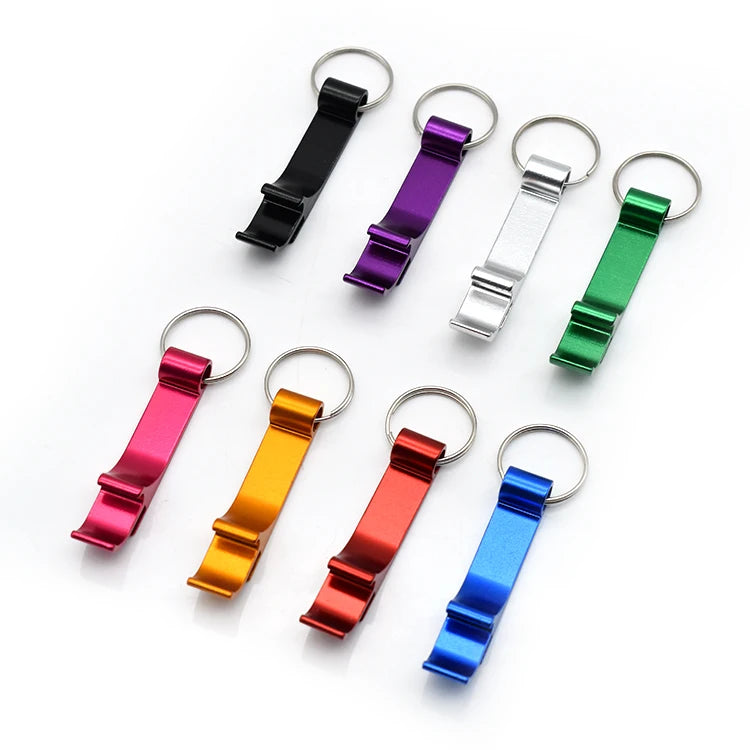 Colorful Metal Keychain Bottle Opener Promotional Beer Bottle Opener With Custom LOGO