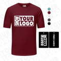 Wholesale CB047-MS04 Men's Polyester Spandex T-Shirts Quick Dry Athletic Printed Tee Custom Short Sleeves for Training Sports