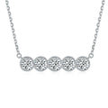 925 Sterling Silver Luxury CZ Diamond Necklace