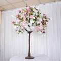 E07541 Outdoor Indoor Wedding Arch Fake Tree Artificial Plastic Tree White pink Rose Flower Tree for Wedding Home Decor