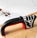 Professional Mini Manual Stainless Steel 4 Stage Kitchen Handheld Knife Sharpener