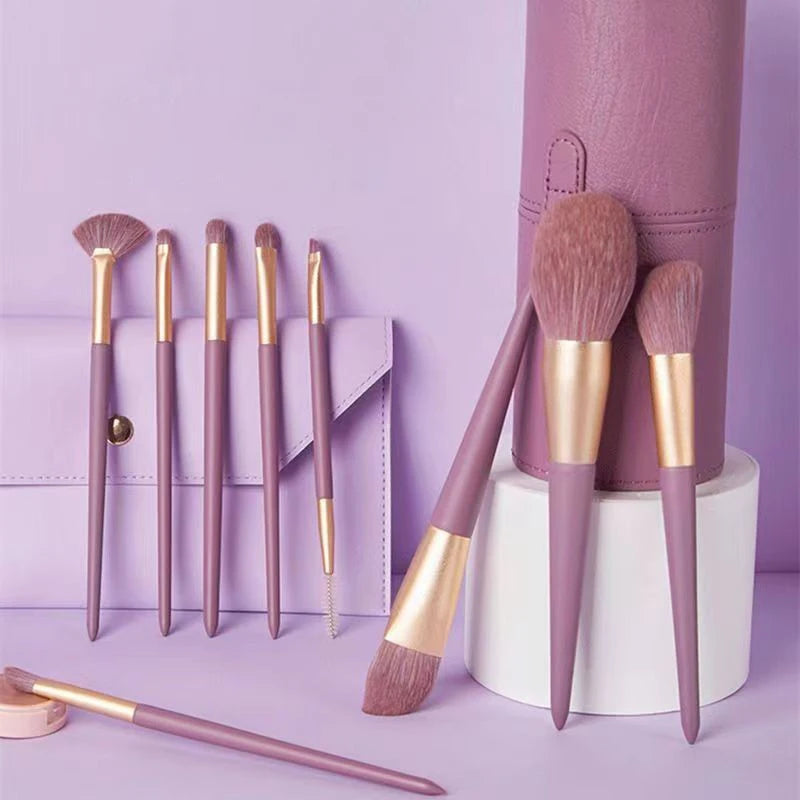 Wholesale Custom Logo Private Label Pink 9 Pcs Makeup Brush Set Professional Tool Soft Manufacturers Make up Foundation Brushes