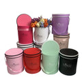 Customizable Macaron Color Round Set 3-Hold Flower Gift Box Round Bucket Box with Handle Recycled Materials Stock Available