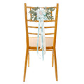 Wedding Background Artificial Chair Back Flower Wedding Decoration Eucalyptus Leaf Chair Sashes