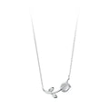 Korean Style Real 925 Sterling Silver Rose Quartz Tulip Flower Pendant Necklace Cymophane Pendants Gift Women Jewelry Necklaces