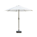 FEAMONT 2.7m Garden Parasol Low-Priced Iron Hand Crank Umbrella for Beach Use