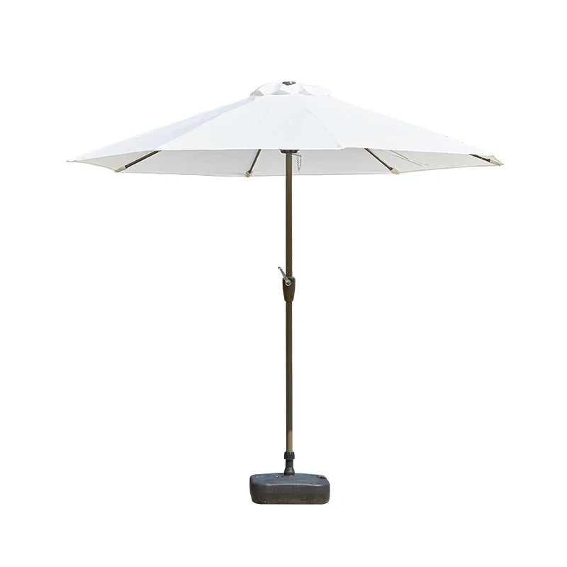 FEAMONT 2.7m Garden Parasol Low-Priced Iron Hand Crank Umbrella for Beach Use