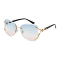 GWTNN OEM Gafas De Sol Para Mujer Fashion Leopard Designer Rimless Sunglasses
