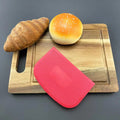 Custom Wholesale Double-sided Scale Plastic Scraper Arched Rice Noodle Scraper Baking Tool Cream Scraper Dough Cutter