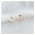 2023 Luxury Heart Shape Mosquito Coil Ear Clip Earrings Jewelry Fashion Pearl Non Piercing Clip Earring Earrings for Girl