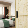WEKIS Matte Black Sliding Barn Door Handle Modern Simple Finger Flush Door and Window Accessories for Gates Garages