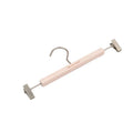 Custom White Wooden Trousers Rack Drying Rack Tie Scarf Hanger With Clip Natural Wood Scarf Hangers Suit Tie Hanger