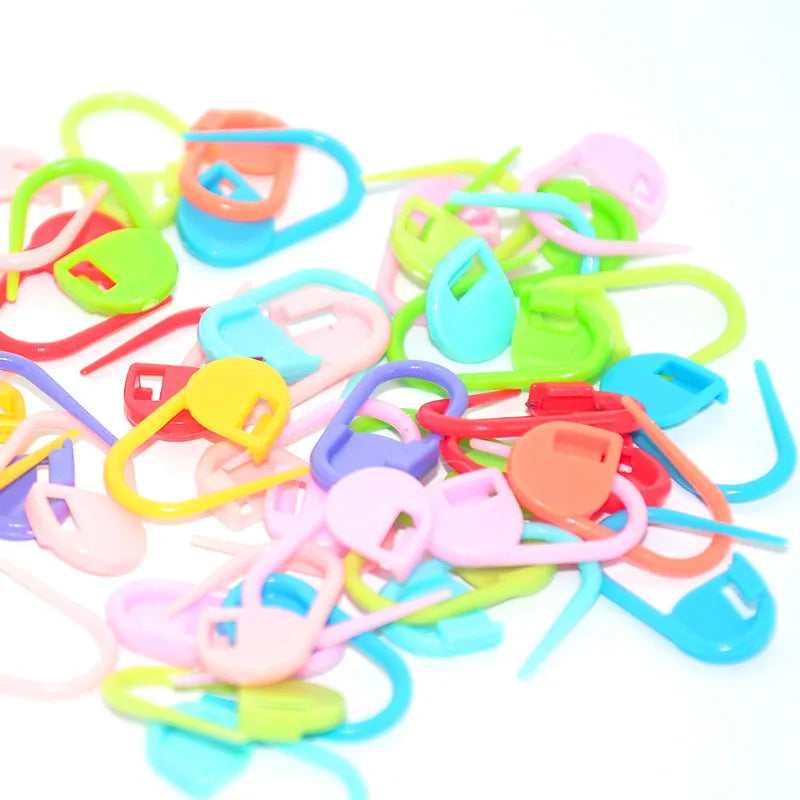 22mm Colorful Plastic Safety Pins 50Pcs/1000pcs Dedicated DIY Weaving Tools for Yarn Needle Knit Sweater Mark Buckles