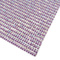 Wholesale Hot Fix Iridescent AB clear Rhinestone Mesh Iron on Rhinestone Sheet for Carnival Dress Decoration