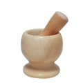 Wholesale High Quality Stone Mortar and Pestle Set Luxury  100% Natural Marble Mortar and Pestle Marble Spice Grinder Set
