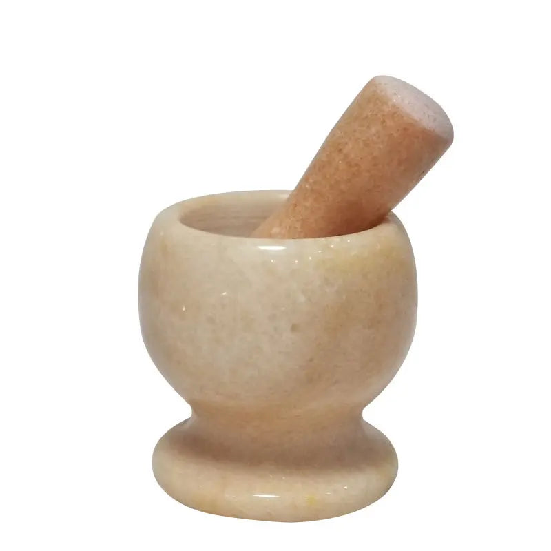 Wholesale High Quality Stone Mortar and Pestle Set Luxury  100% Natural Marble Mortar and Pestle Marble Spice Grinder Set
