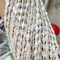 9.5 X14 mm Cross Baroque Nature Pearl in Strand Loose Wholesale Freshwater Pearl in Strand 38 cm