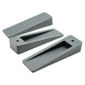 Grey Rubber Door Stoppers for Bottom of Door Door Stop Wedge with Holder Heavy Duty Doorstops for Home & Office & School