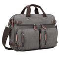 Wholesale Custom Logo Vintage Large Convertible Canvas Laptop Backpacks Women Briefcase Handbag Shoulder Bags Large Capacity