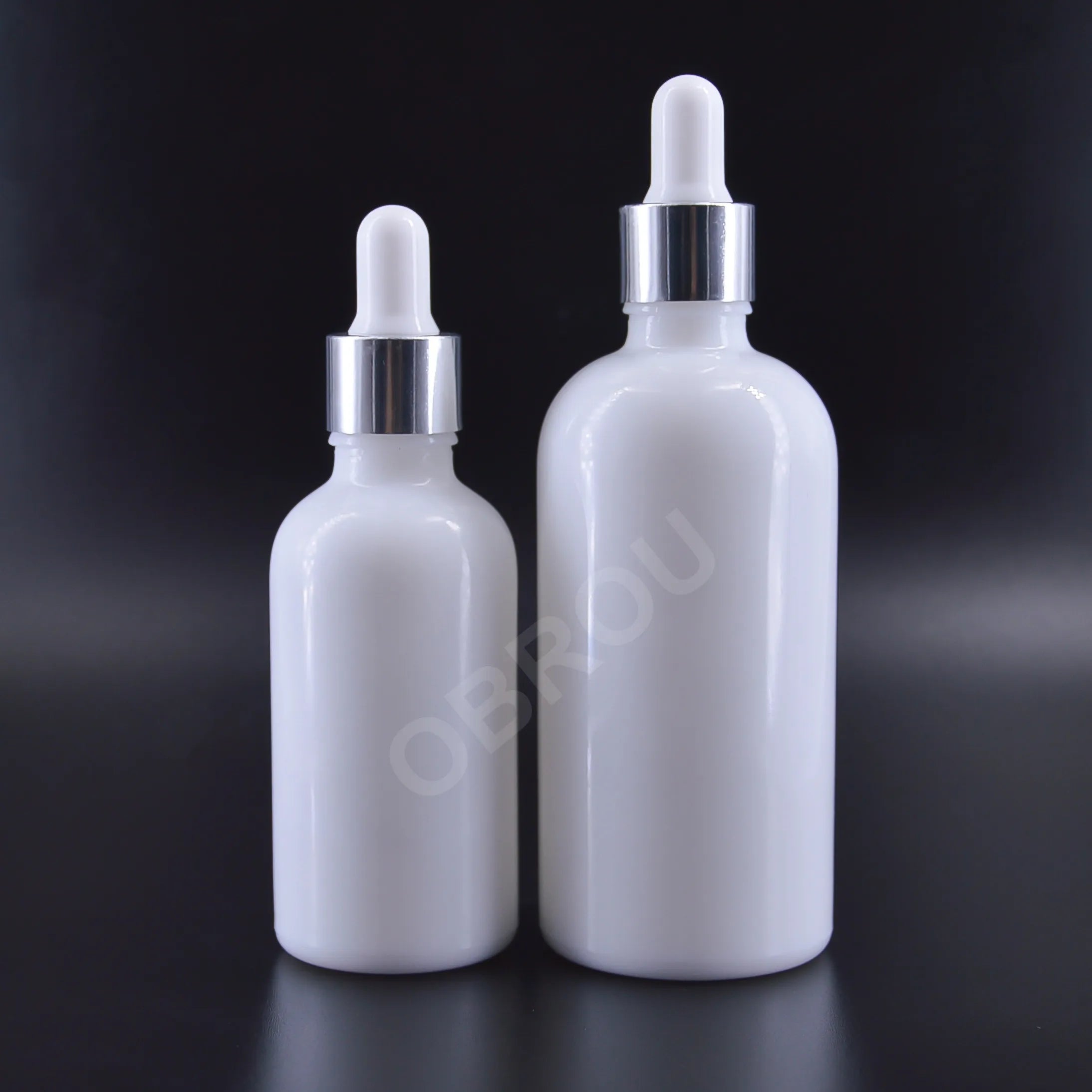 Hot Sale 30ml 50ml 100ml White Ceramic Essential Oil Bottle 10ml 15ml 20ml Dropper Bottles