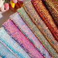 Hot Sale 5mm Pink Concave Fabric Glittering Fish Scale Flip Concave Piece Sequins Mesh Tulle Lace for Embroidered Wedding Girls