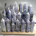 Wholesale Natural Polished Stone Healing Crystal Wands Pink Moss Agate Points for Sale