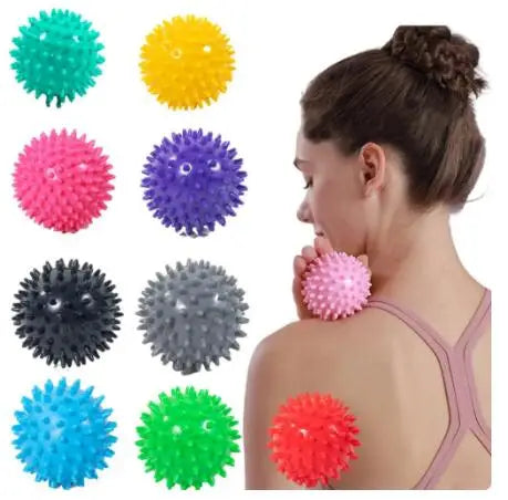 Custom Logo Pilates Spiky Ball Massager 7cm 7.5cm 9cm PVC Bodybuilding Exercise Fitness Training Tool