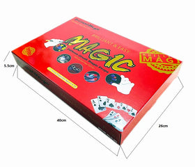 BrilliantMagic New Desgin Red Magic Tricks Set Includes 15 Props for Close-up Shows Easy to Do