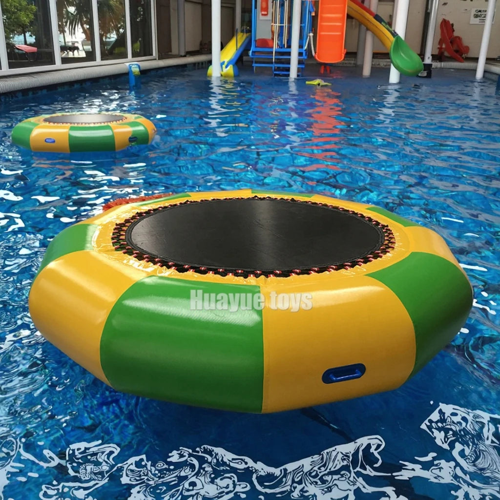 Factory Wholesale Inflatable Trampoline 3mm 4mm 5mm Water Jumping Toys Inflatable Bouncers Trampoline